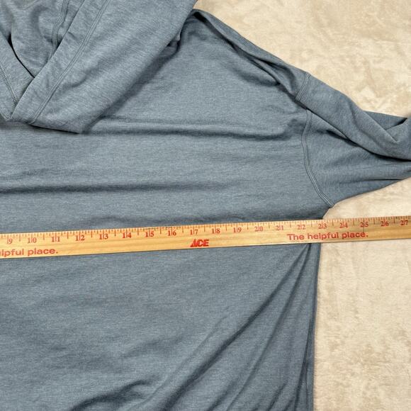 Vuori Halo Modern Pullover Hoodie Women's Size L Blue Gym Performance Activewear - Picture 6 of 7